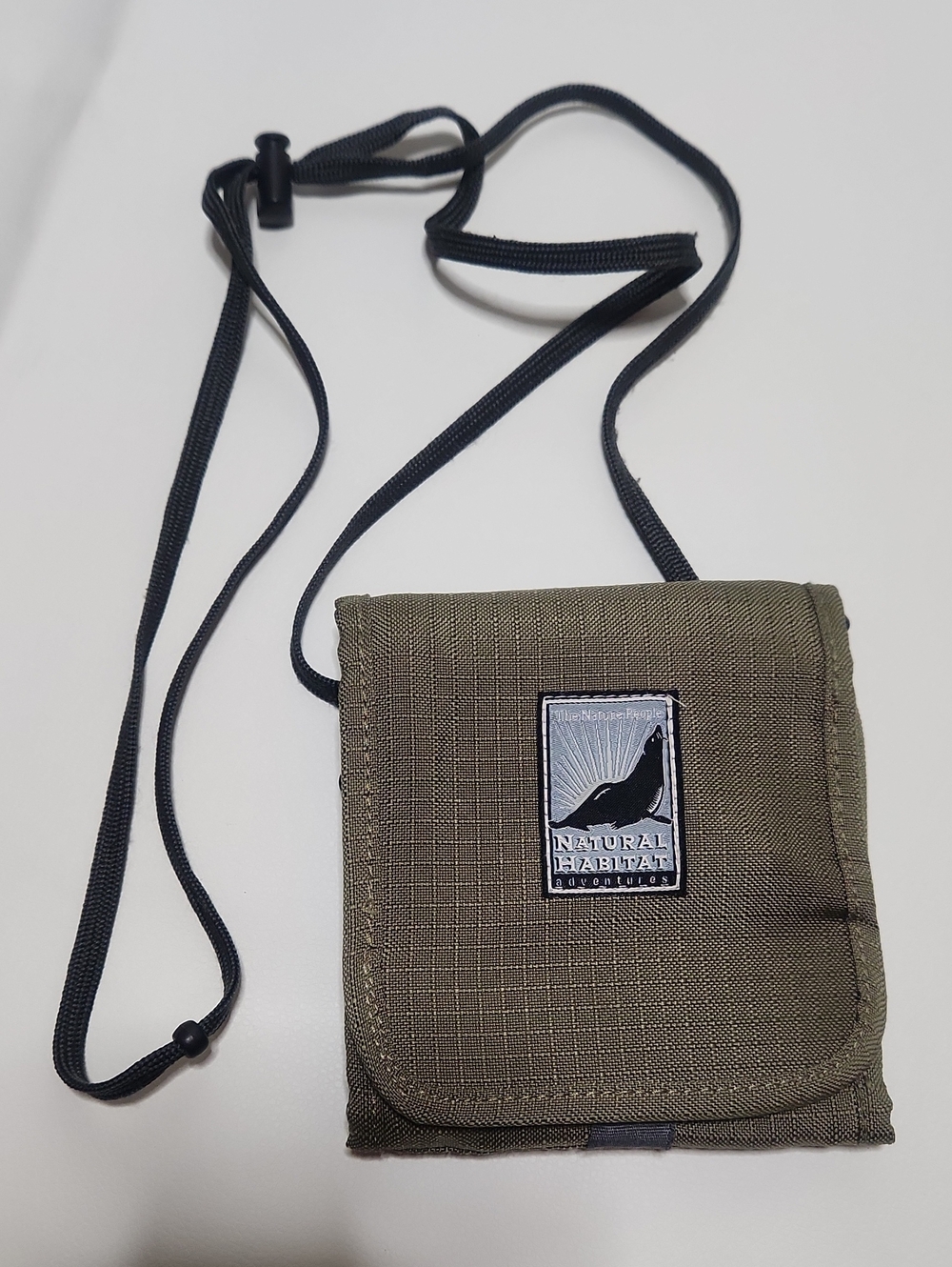 Olive Green Natural Habitat Adventures Neck Wallet